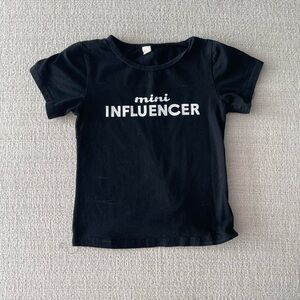 mini influencer y2k graphic baby tee